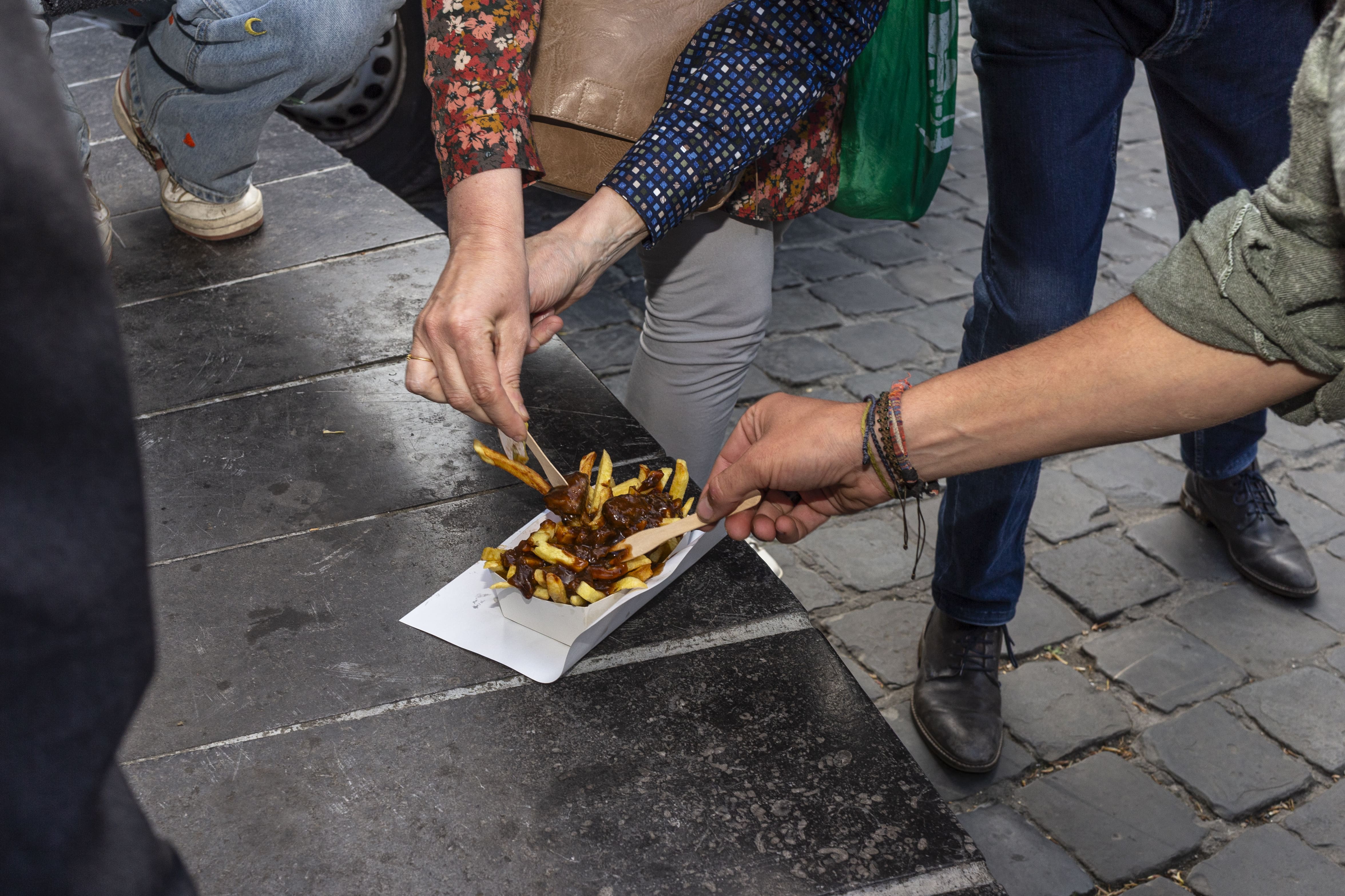 image of a travel guide in action